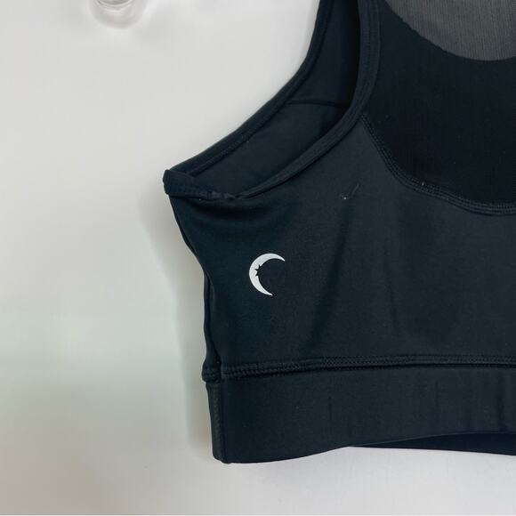 Zyia Active black gray crock animal print sport bra size Medium - Picture 2 of 7